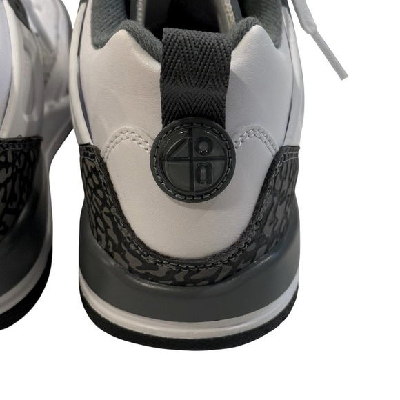 JORDEN’S Brand New White and Gray Nike Kids Sneakers- Size 4.5 Boys - Picture 8 of 9